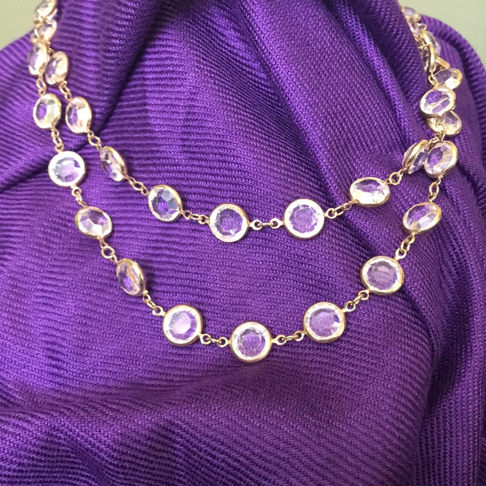 Diamond necklace with Gold Chain